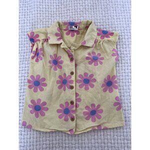 Cotton On Yellow And Pink Floral Shirt